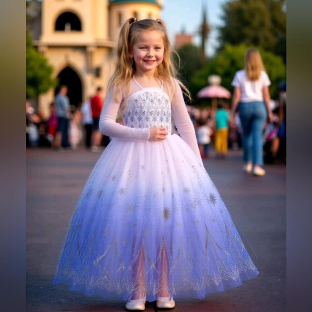 Enchanting Snow Princess Ball Gown Costume. (Final Markdown)